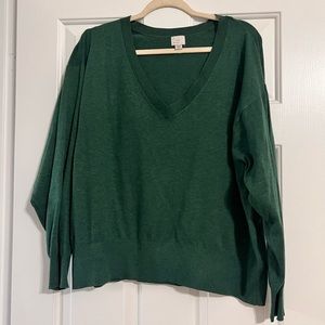 Target green sweater